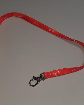 Laccetto Ray-Ban rosso Originale 🎧 Nuovo