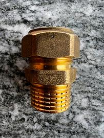 Raccordo dritto M1/2x14 per gas tubo rame