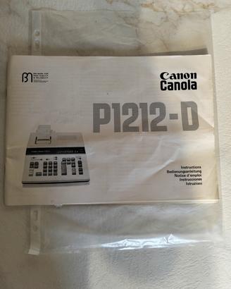 calcolatrice con stampa Canon Canola