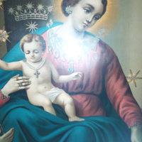 Antico quadro Madonna di Pompei SS Rosario