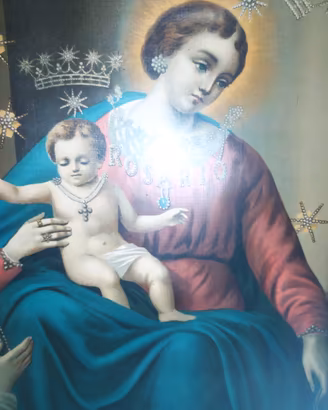 Antico quadro Madonna di Pompei SS Rosario