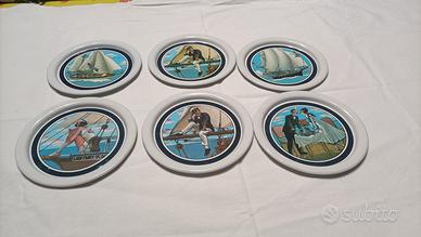 6 sotto bicchieri in latta rari MY WATT