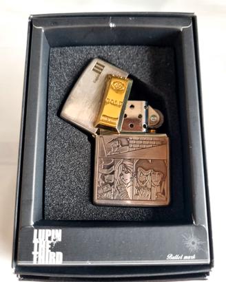 Zippo Lupin III "Bullet Mark" Gold Ingot Unifive