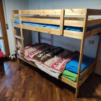 Letto a castello in legno