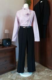 Pantalone classico nero fluido Oltre - Tg.42