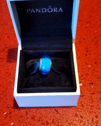 Charm Originale Pandora  blu Vetro e Argento