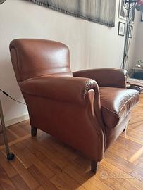 Poltrona in pelle