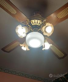 Coppia lampadari con pale