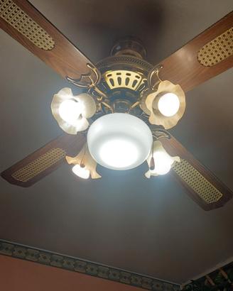 Coppia lampadari con pale