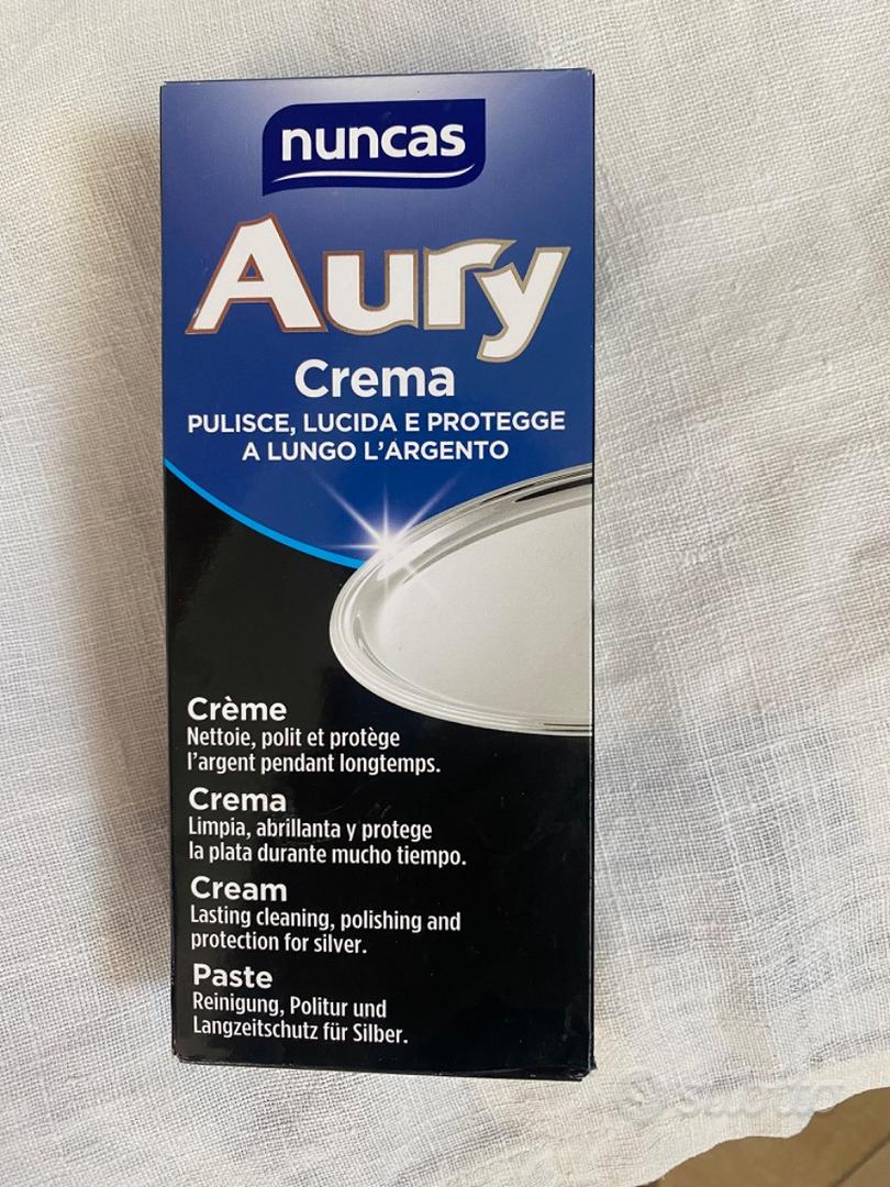 NUNCAS AURY CREMA 250ML.PULISCE, LUCIDA E PROTEGGE A LUNGO L'ARGENTO