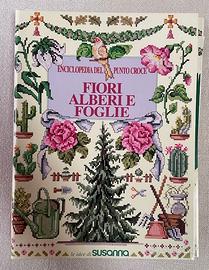 enciclopedia del punto croce alberi e  foglie