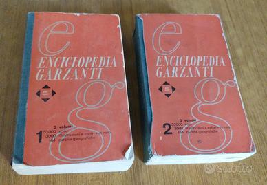 Enciclopedia Garzanti 2 Volumi Vintage