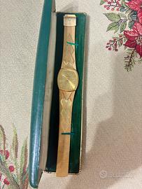 Orologio vintage placcato in oro