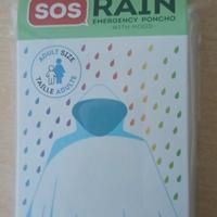 Poncho impermeabile usa e getta con cappuccio