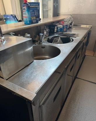 Banco frigo basso refrigerato