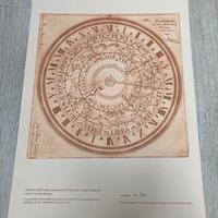 Litografia orologio astronomic