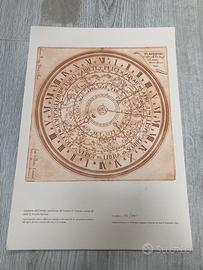 Litografia orologio astronomic