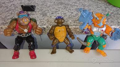 tartarughe ninja vintage Donatello Bepop tricerato