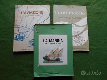HERGE   AUTOMOBILE AVIAZIONE MARINA anche singoli