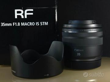 Canon RF 35mm F1.8 MARCO + paraluce