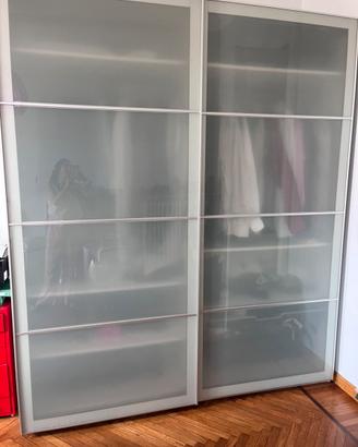 Armadio pax ikea ante vetro scorrevoli