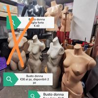busti manichini da appoggio 