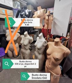 busti manichini da appoggio 
