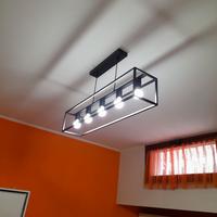 Lampadari 5 luci in ferro battuto