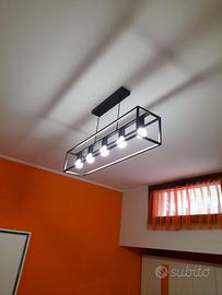 Lampadari 5 luci in ferro battuto