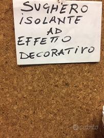 Sughero Naturale in lastre per rivestimenti