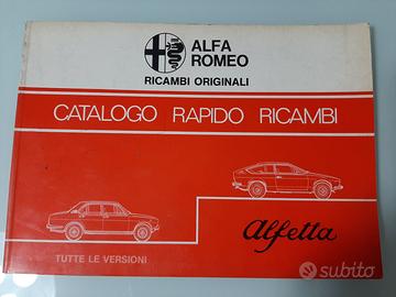 ALFA ROMEO ALFETTA CATALOGO RAPIDO RICAMBI
