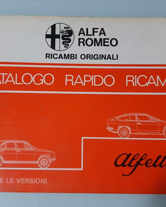 ALFA ROMEO ALFETTA CATALOGO RAPIDO RICAMBI