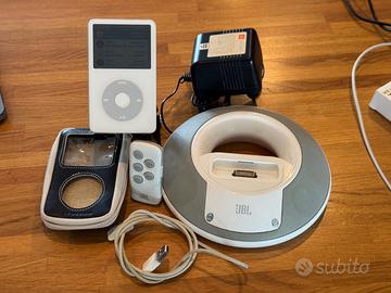 iPod 60 GB + JBL impianto audio e accessori
