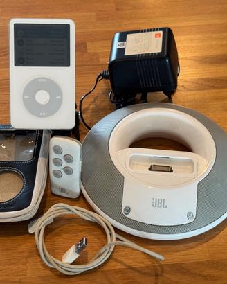 iPod 60 GB + JBL impianto audio e accessori