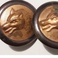 Antichi bottoni da caccia, set di 8