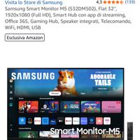 2 Monitor Samsung M5 32 pollici