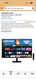 2 Monitor Samsung M5 32 pollici