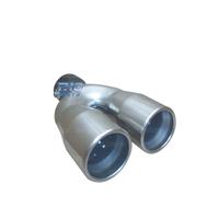 DOPPIO TERMINALE DI SCARICO ROTONDO