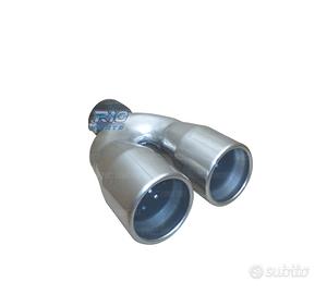 DOPPIO TERMINALE DI SCARICO ROTONDO