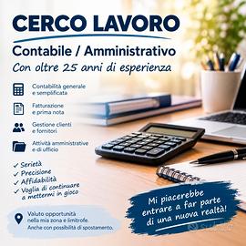 Contabile con 25+ anni di esperienza