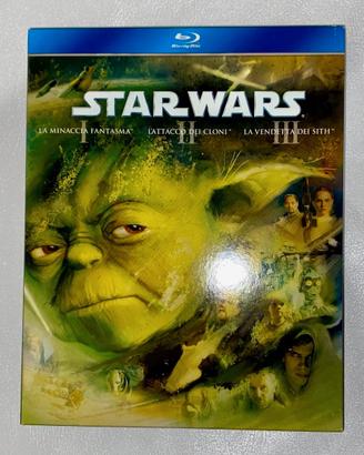 STAR WARS LA TRILOGIA BLU RAY NUOVA EPISODIO 1 2 3