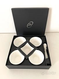 Coppette con vassoio New Bone Chine