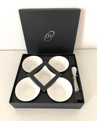 Coppette con vassoio New Bone Chine