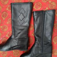 Stivale Vintage '80 - in Pelle & Lana Merinos - 36