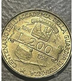 200 lire centenario guardia di finanza