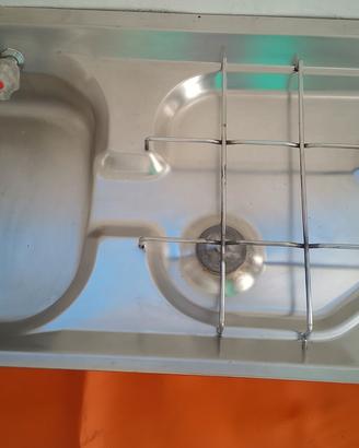 lavello cucina con 2 fuochi smev da incasso