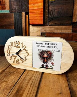 orologio in legno
