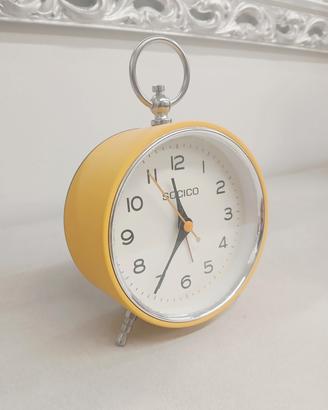 OROLOGIO SVEGLIA STILE VINTAGE GIALLA