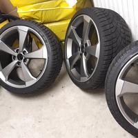 audi rs3 originali cerchi e gomme set invernale