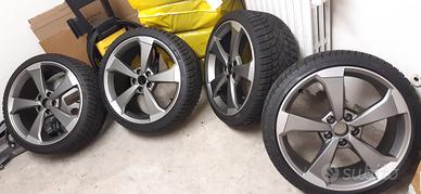 audi rs3 originali cerchi e gomme set invernale
